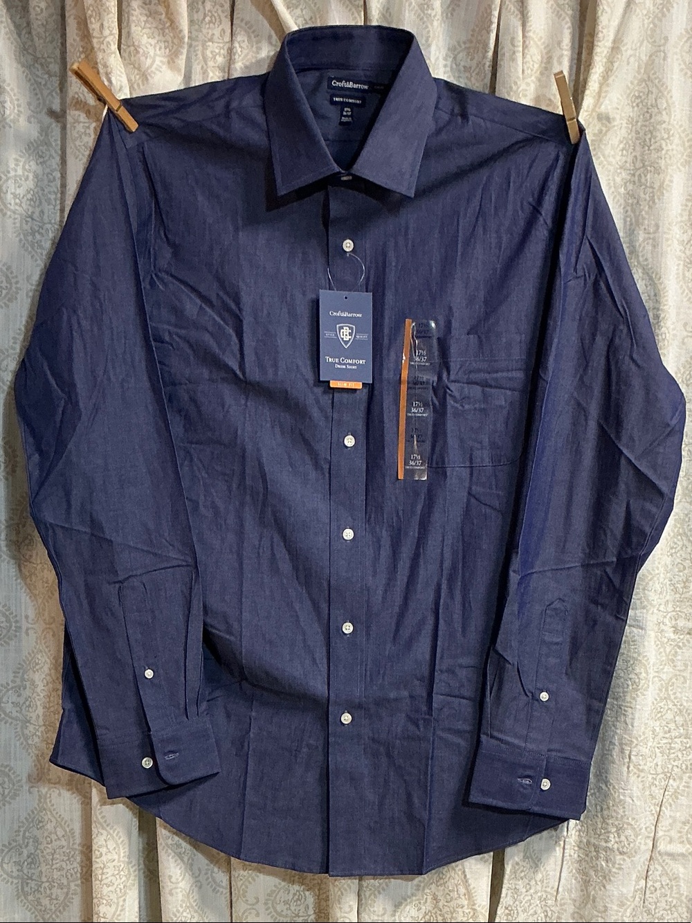 croft & barrow Deep Navy Button-Up Shirt